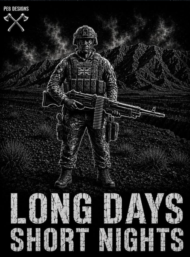 Long Days, Short Nights PE8 T-shirt design