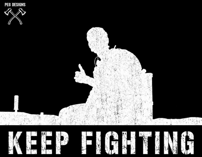 Keep Fighting PE8 T-shirt design