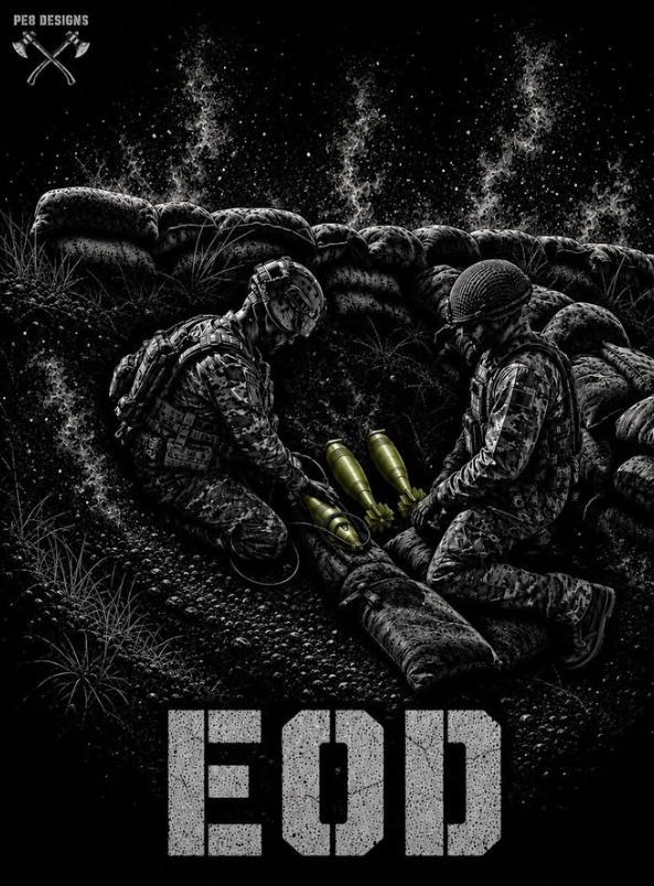 EOD PE8 T-shirt design