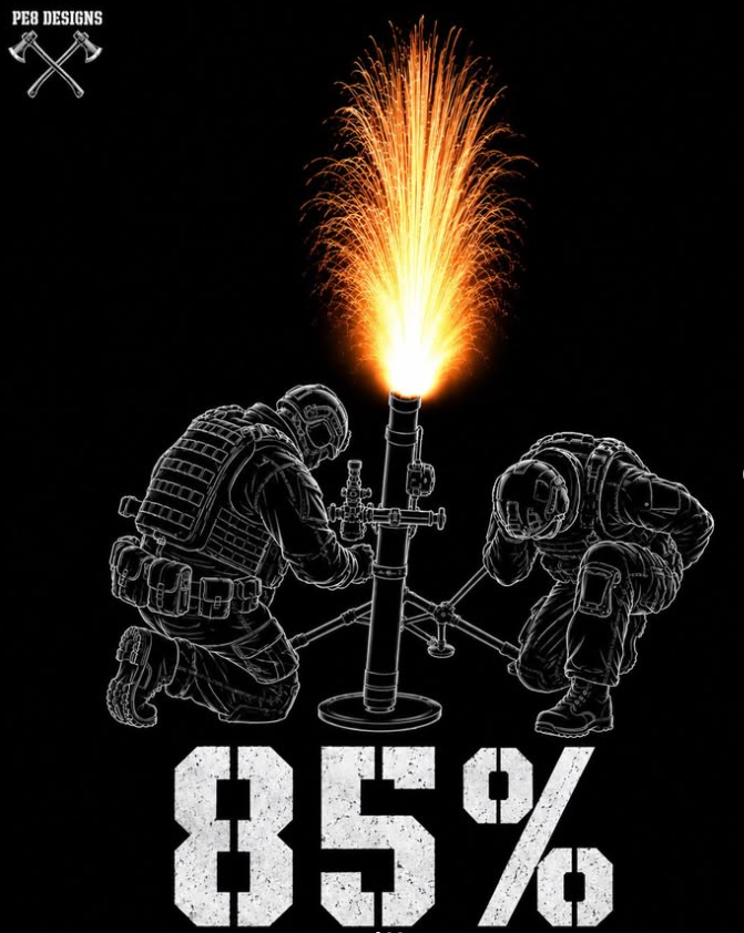 Mortar - 85% PE8 T-shirt design